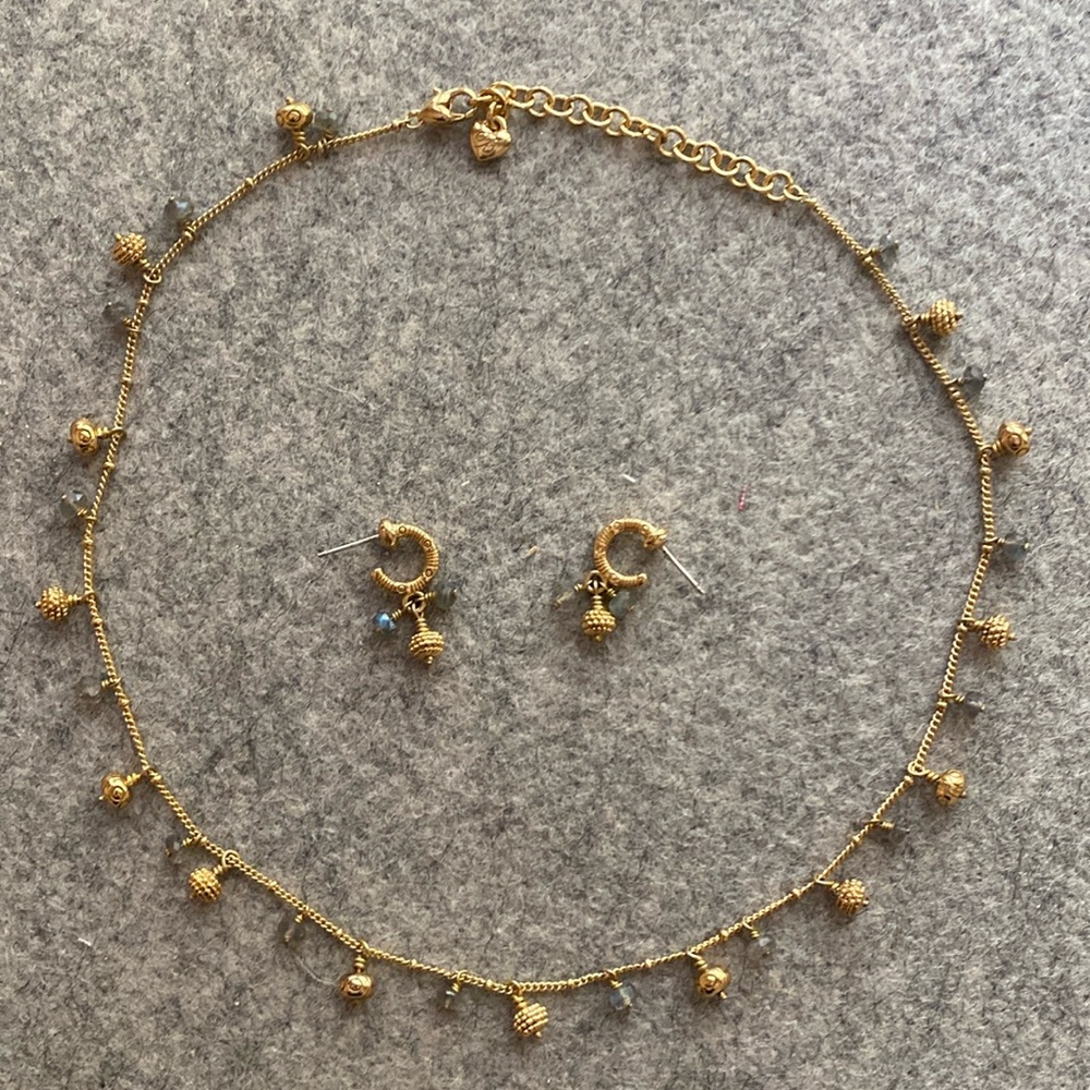 Brighton necklace and matching earrings